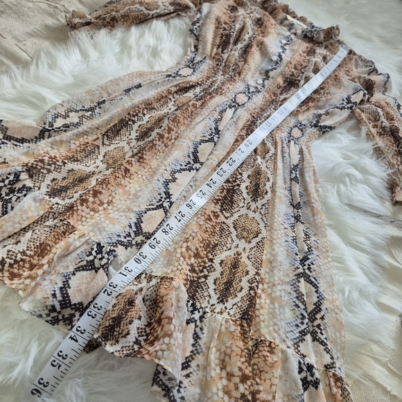 Maje Snake Print Sheer Mini Dress Size S (1) - Picture 14 of 14